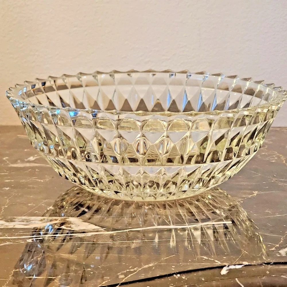 Vintage Crystal Diamond Point Sawtooth 8.5